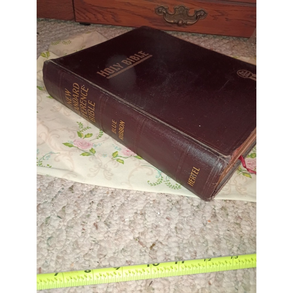 Holy Bible Blue Ribbon Old And New Testaments Red Letter